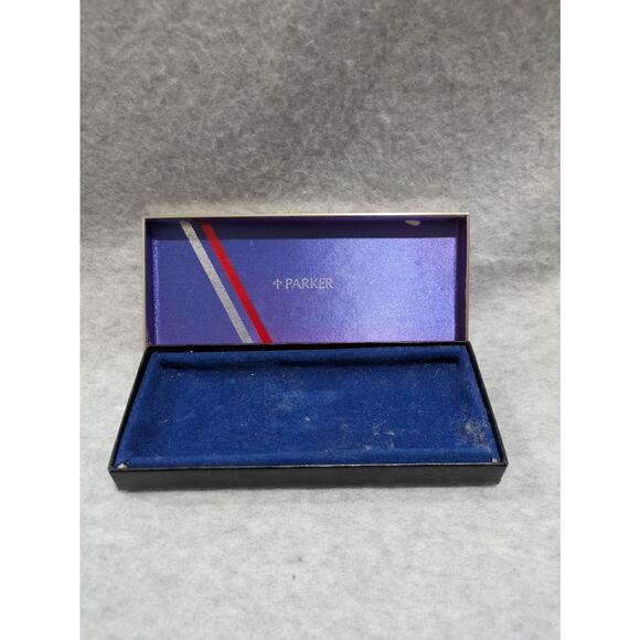 Vintage Parker Fountain Pen Box Case Only‎ Black Hard Shell - Picture 3 of 6